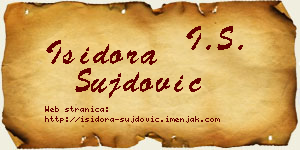 Isidora Šujdović vizit kartica